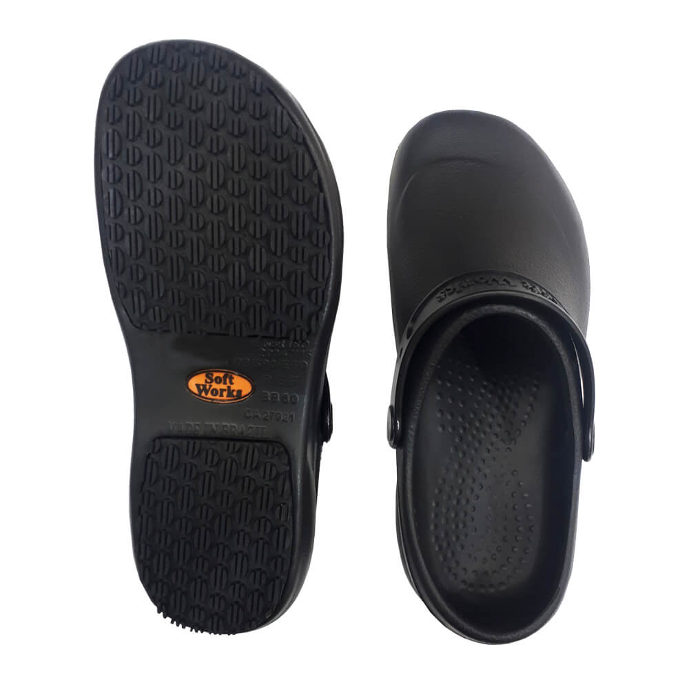 Babuche Soft Works BB60 Preto - Elastobor