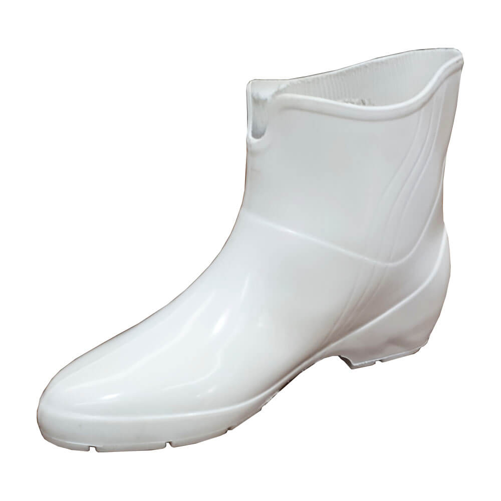 Bota de PVC Pat Sebastiana Cano Curto Branca - Elastobor