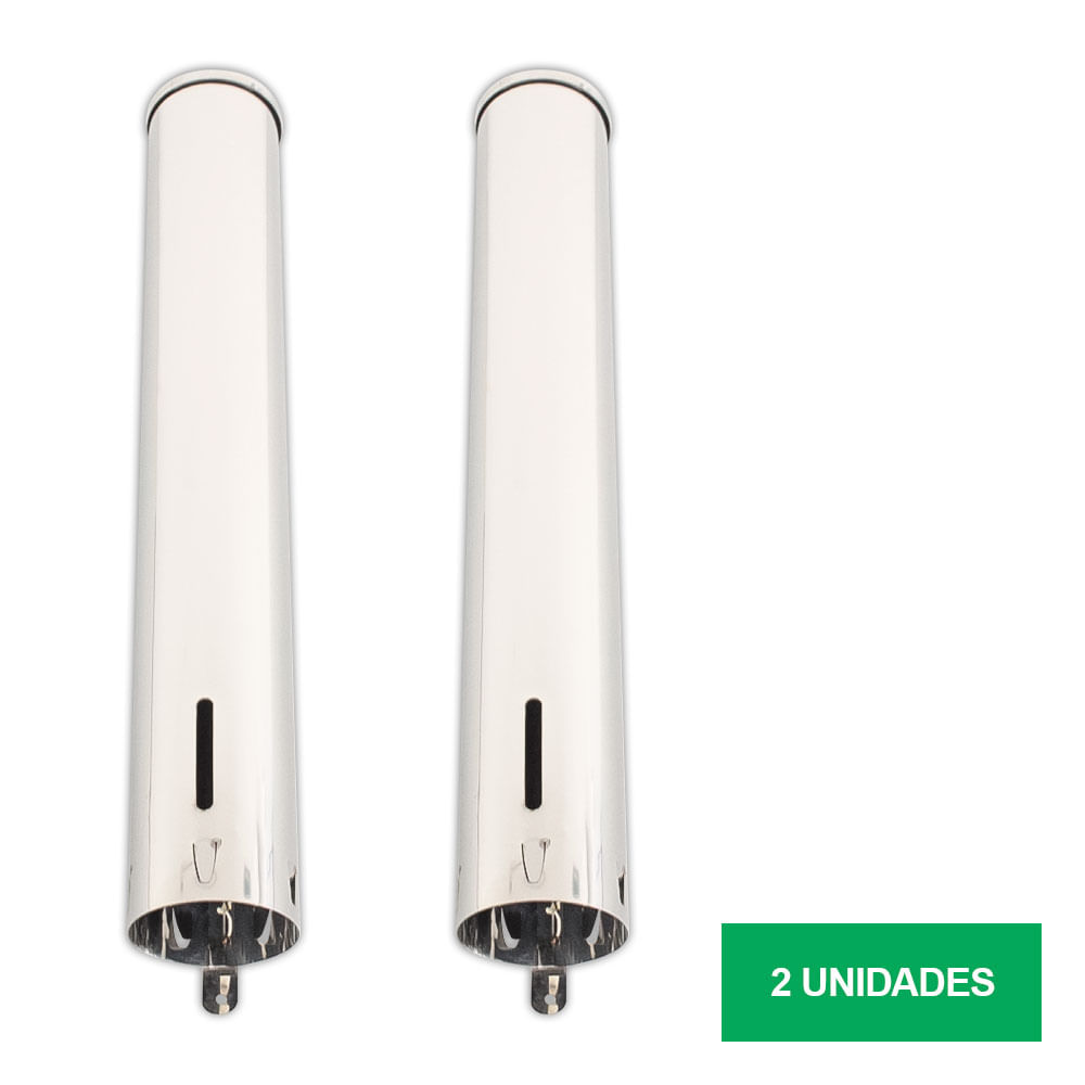 Dispenser em Aco Inox JSN A5 para Copos 50ML Kit com 2UN