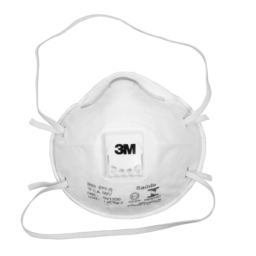 Máscara de Segurança 8822 3M com Válvula PFF2 - Elastobor