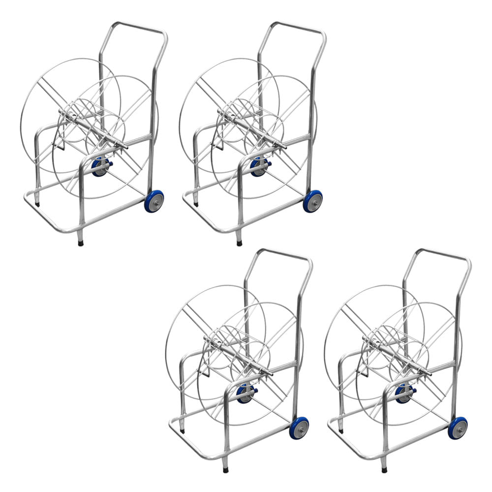 Carrinho Enrolador De Mangueira Jsn G9 até 100M kit com 4UN