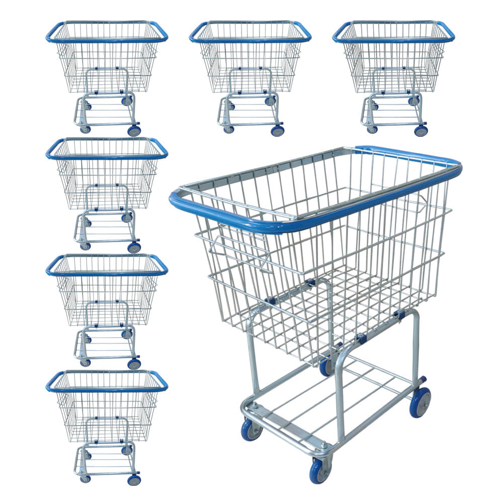 Carrinho Para Condomínio JSN G1 de Aço 140L Kit com 8UN