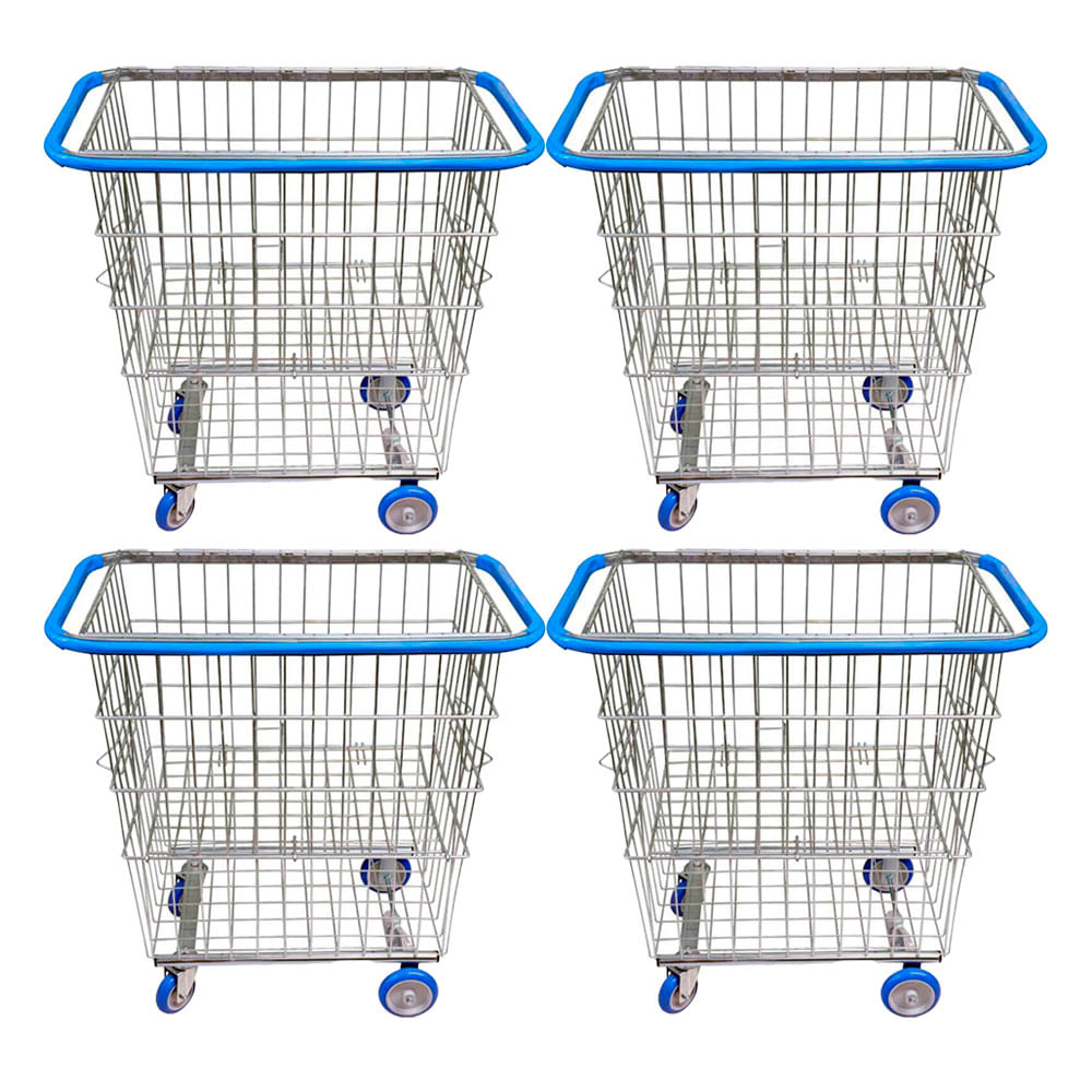 Carrinho Para Condomínio JSN G2 Repartição Lateral 215L 4UN