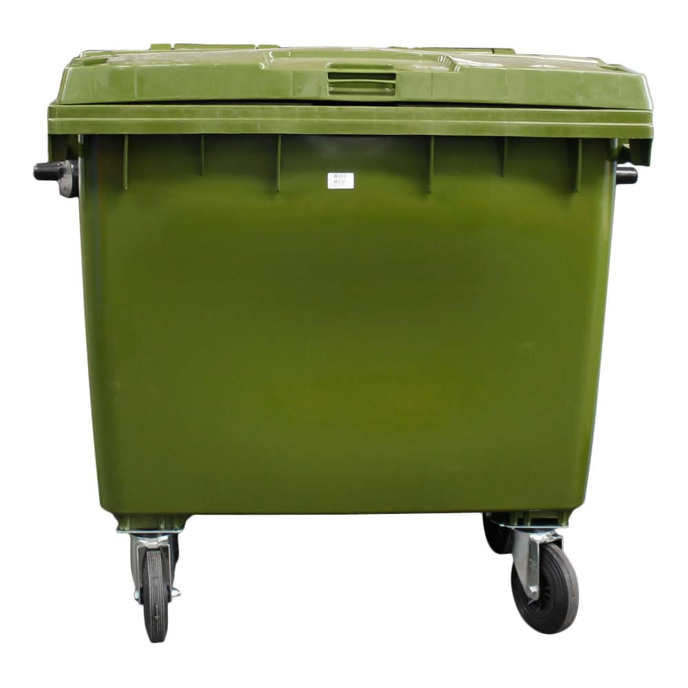Contêiner de Lixo JSN em Plástico com Rodas 660 LT Verde