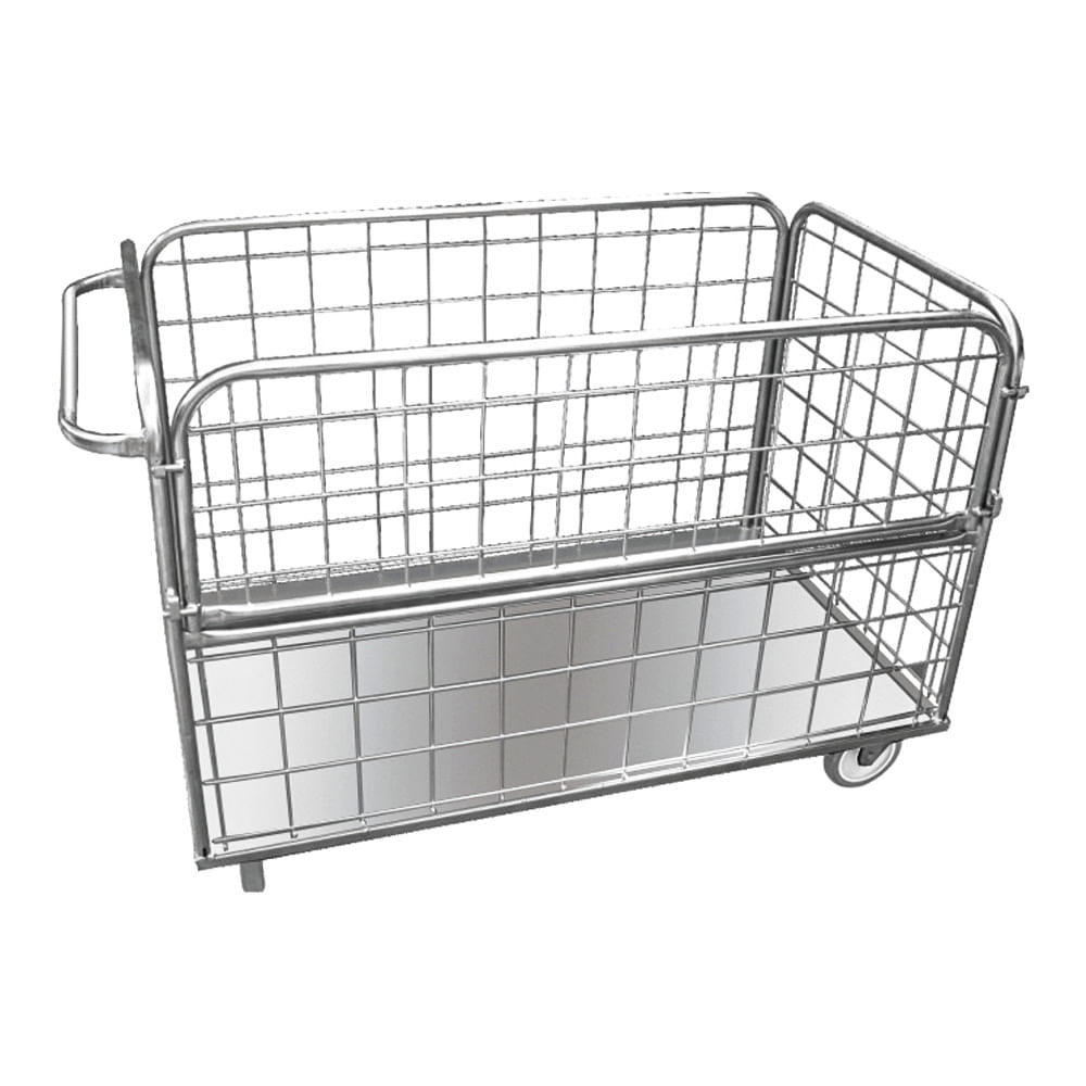 Carrinho Para Condomínio JSN G4 com o Fundo Fechado 500L