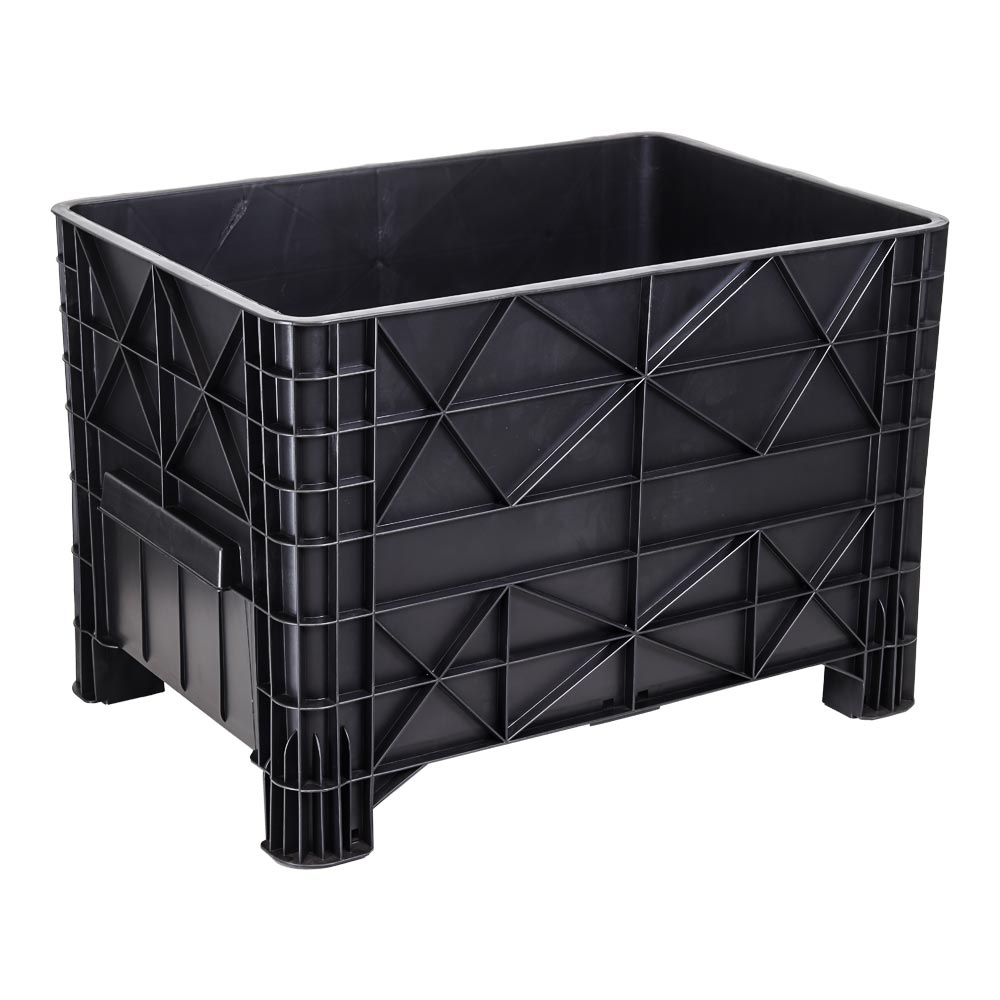 Caixa Plástica JSN Empilhável 370L Preta