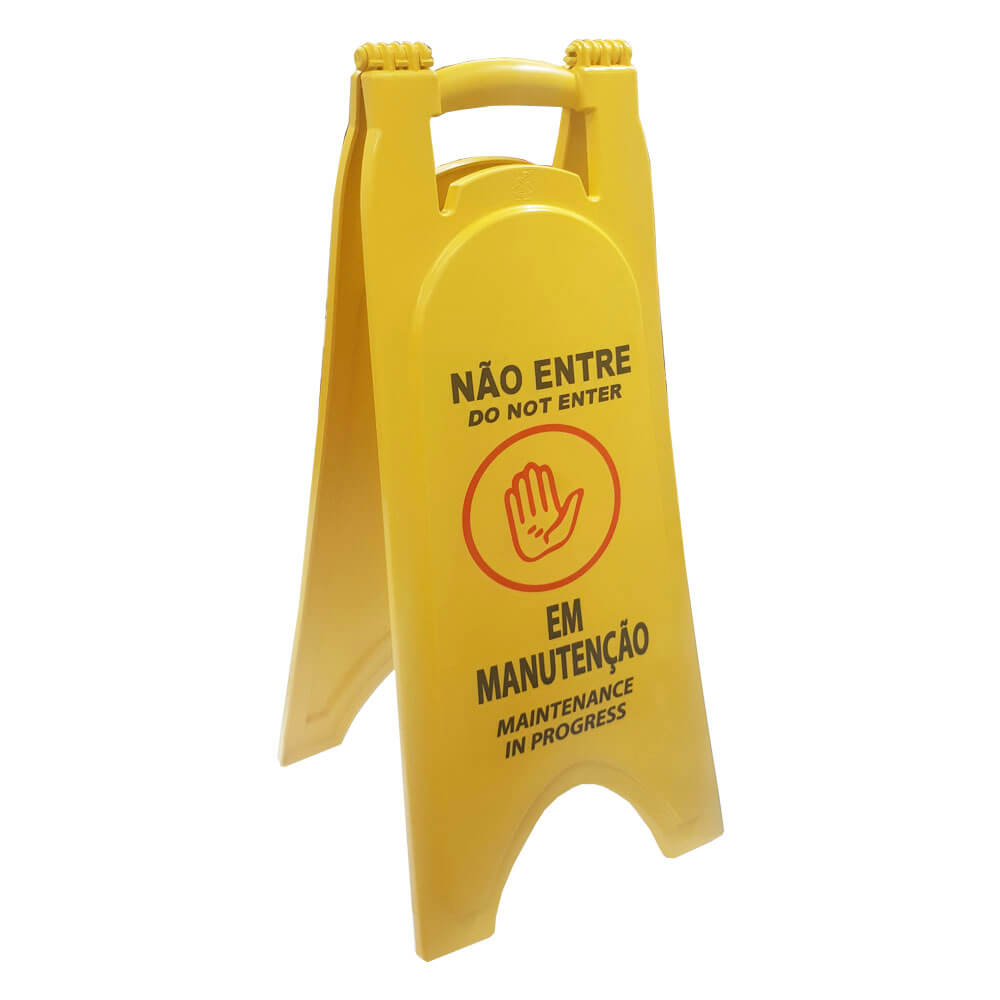 Cavalete de Sinalizacao JSN Nao Entre Em Manutencao 27x64CM