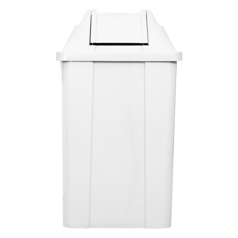 Lixeira Plástica JSN com Tampa Vai Vem Branca 100 Litros