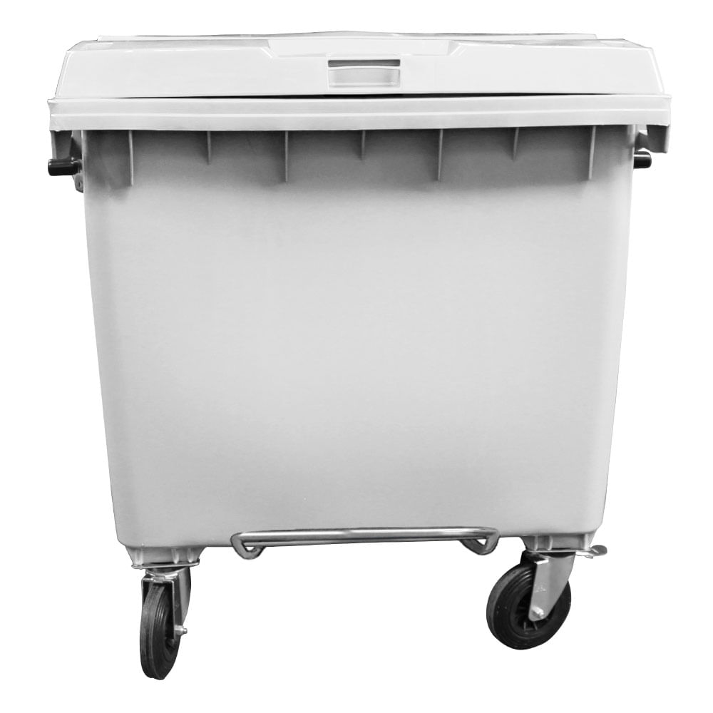 Contêiner de Lixo JSN em Plástico com Pedal 1000 LT Branco