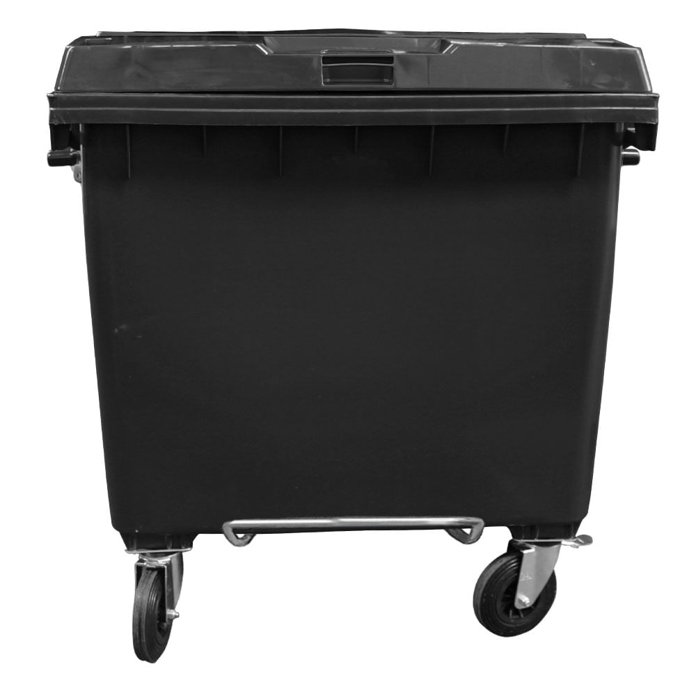 Contêiner de Lixo JSN em Plástico com Pedal 1000 LT Preta