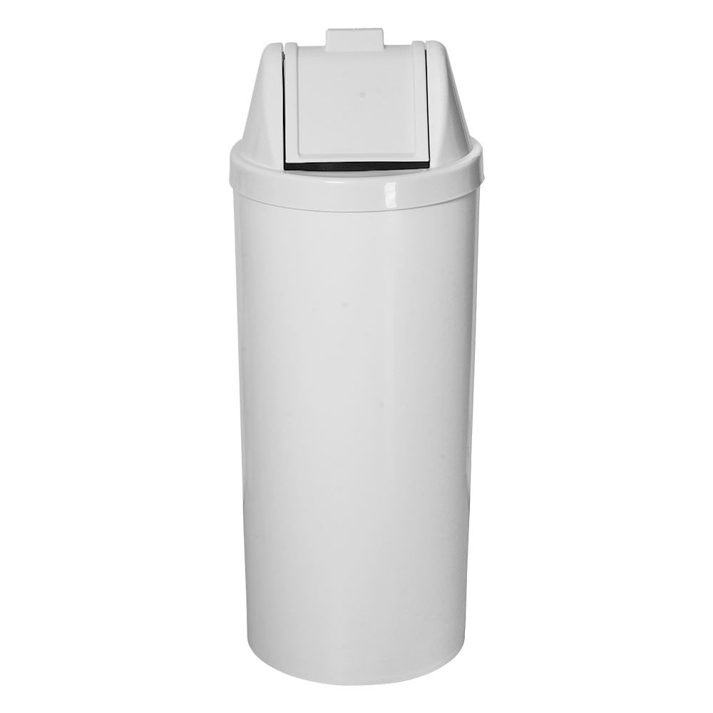 Lixeira Plástica Jsn com Tampa Vai Vem Branca 50 Litros