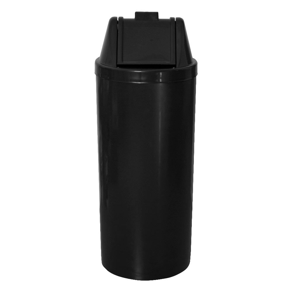 Lixeira Plástica Jsn com Tampa Vai Vem Preta 50 Litros