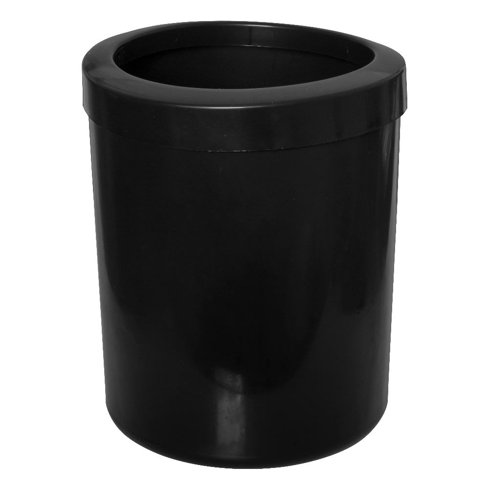 Lixeira Plástica JSN Com Aro 12 Litros Preta