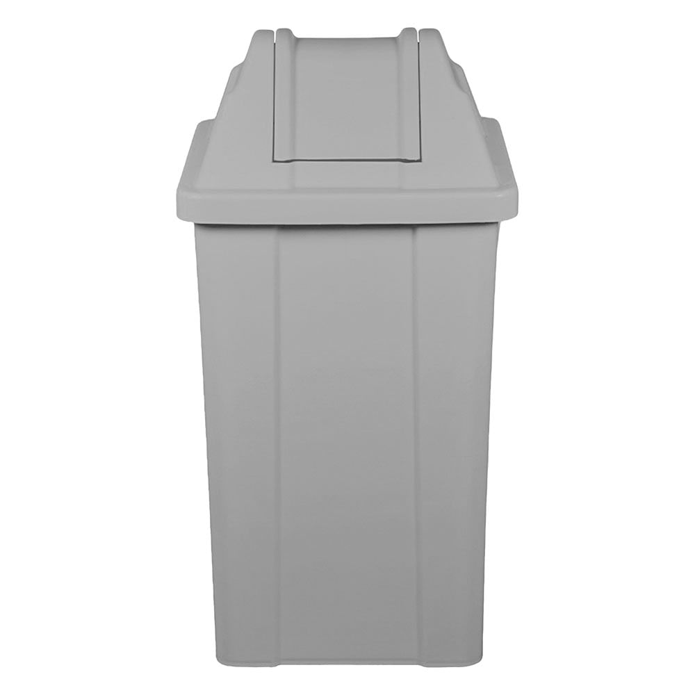 Lixeira Plástica JSN com Tampa Vai Vem Cinza 25 Litros