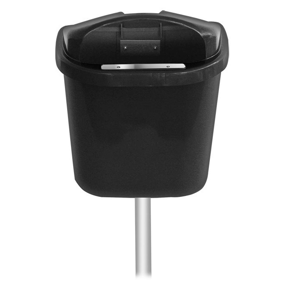 Lixeira Individual JSN Coleta Seletiva 40L Preta C/Poste