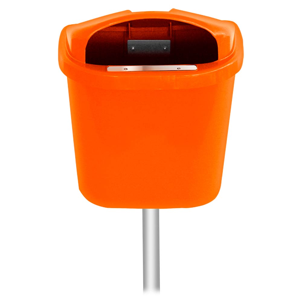 Lixeira Individual JSN Coleta Seletiva 40L Laranja C/Poste