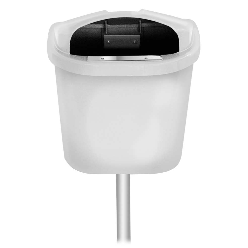 Lixeira Individual JSN Coleta Seletiva 40L Branca C/Poste