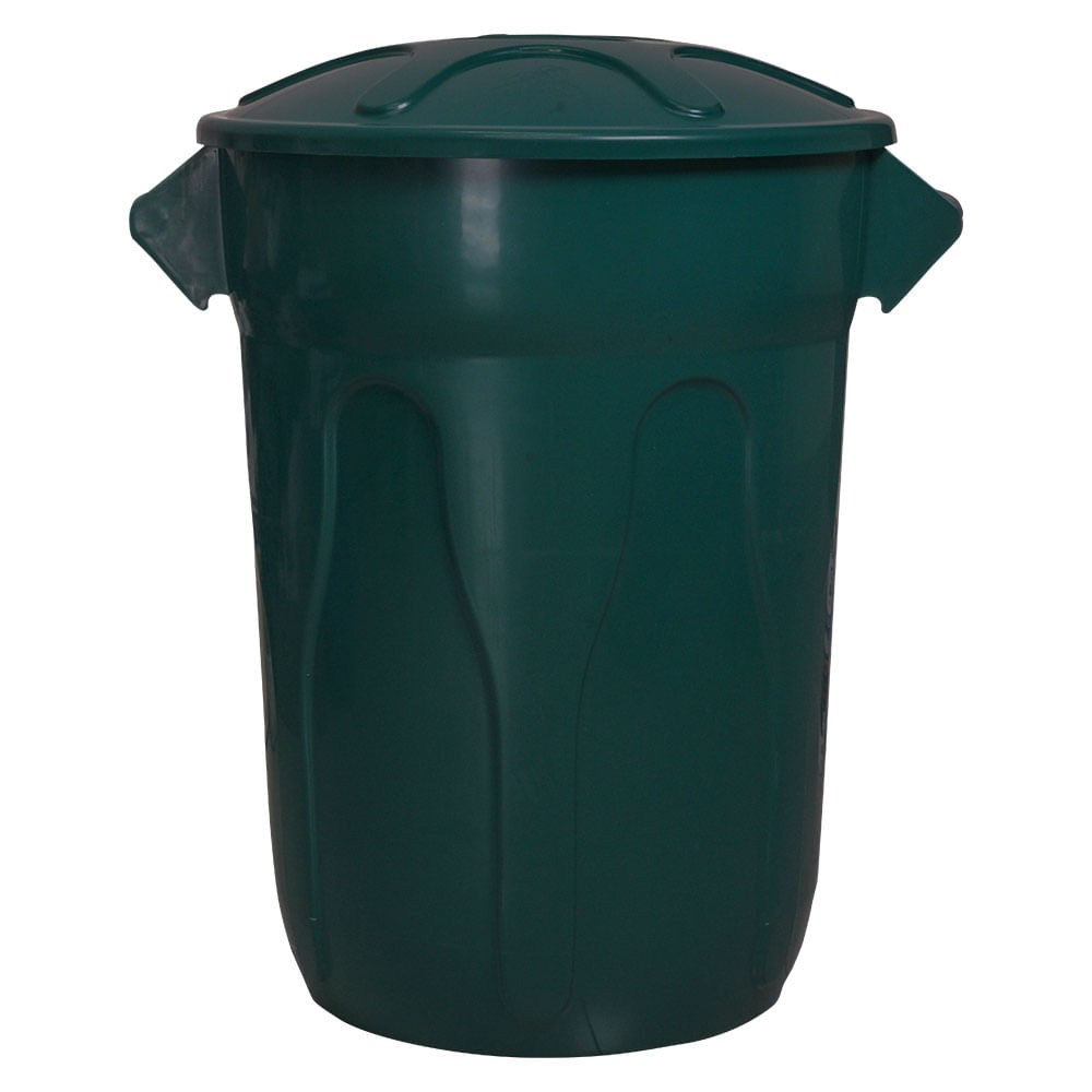 Lixeira Plástica JSN CR60VD com Tampa 60 Litros Verde