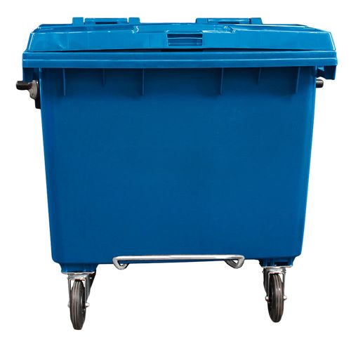Contêiner de Lixo JSN em Plástico com Pedal 660 LT Azul - Elastobor