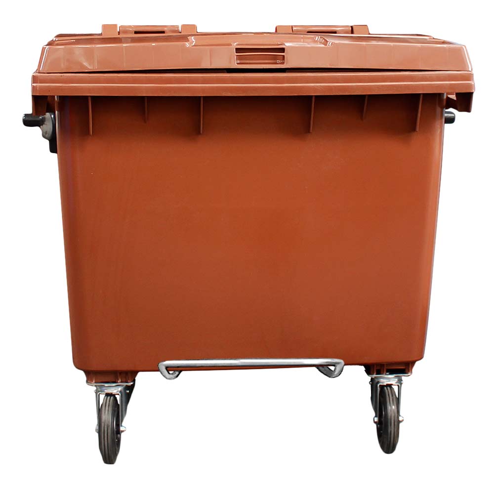 Contêiner de Lixo JSN em Plástico com Pedal 660 LT Marrom