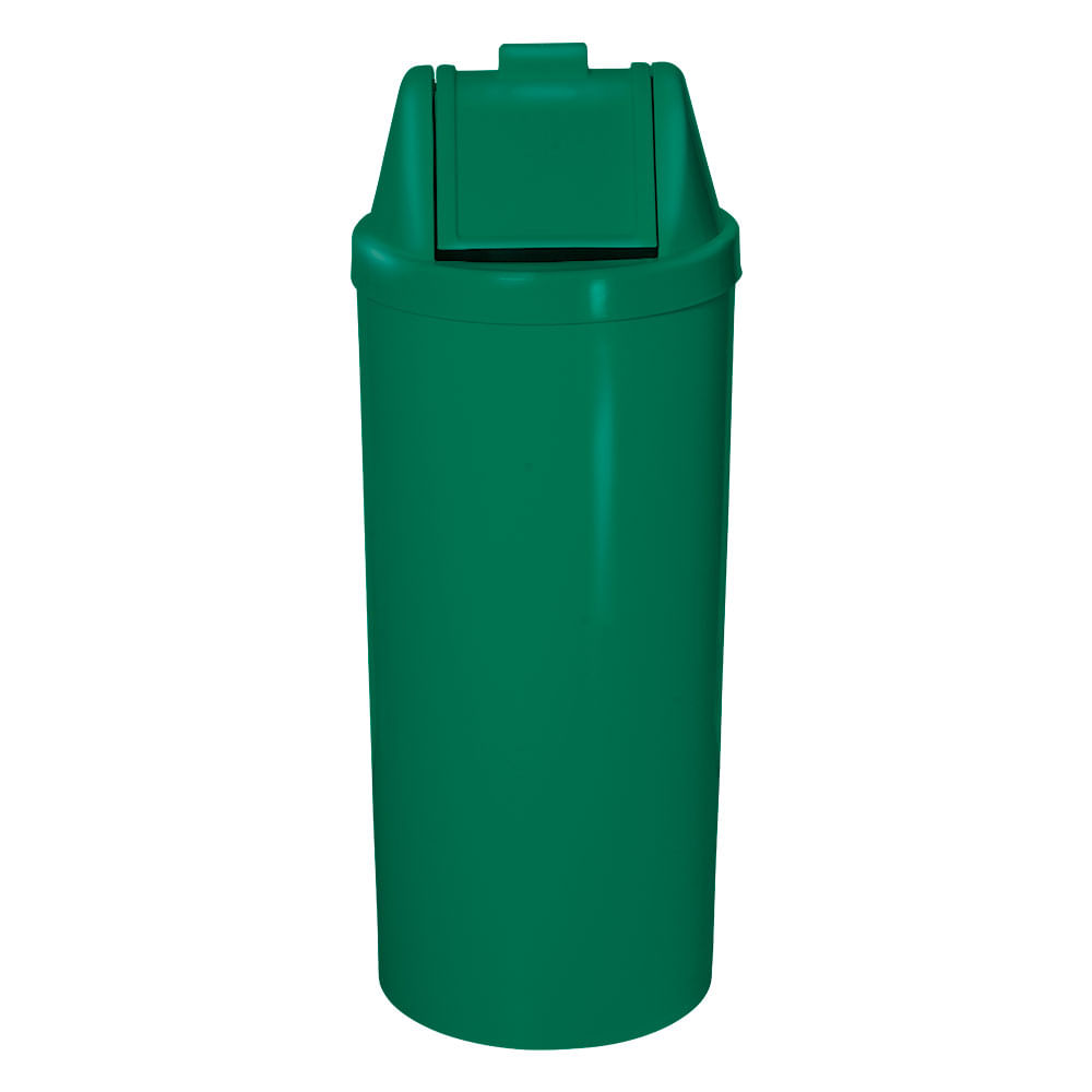 Lixeira Plástica JSN com Tampa Vai Vem Verde 50 Litros