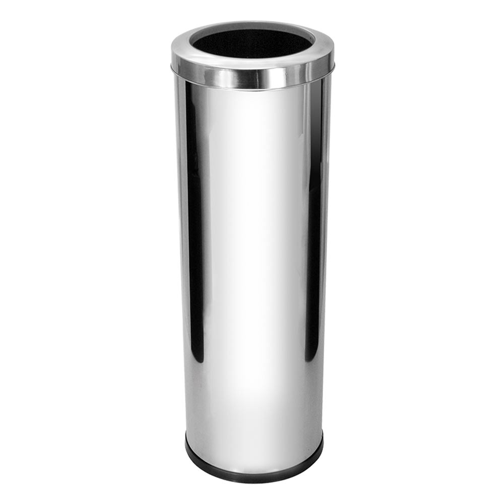 Lixeira em Aço Inox JSN Com Aro 30 Litros