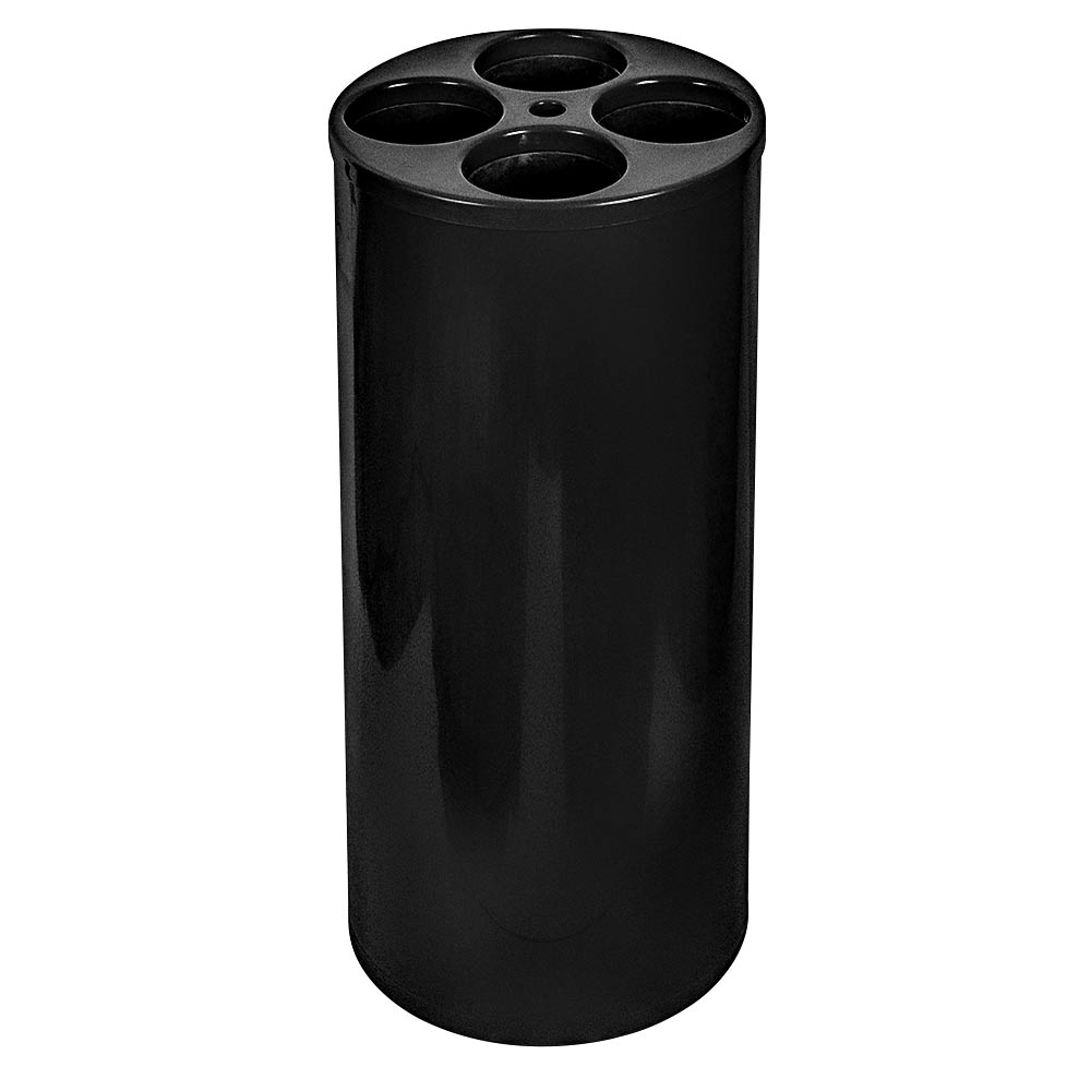 Lixeira para Copos JSN com 4 Tubos para Água 22l Preta