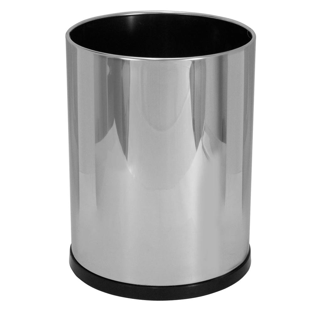 Lixeira Redonda JSN em Aço Inox 13,5 Litros