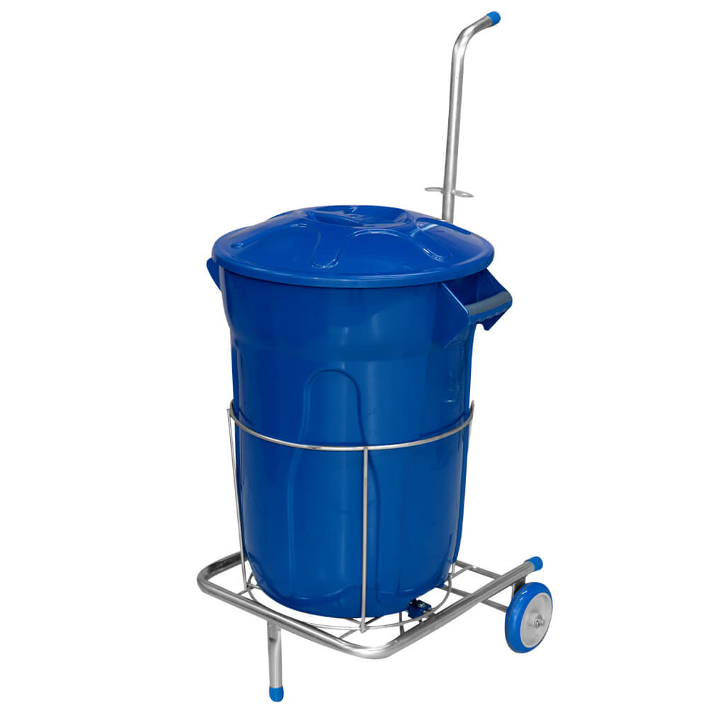 Carrinho Funcional Para Limpeza JSN G16 Com 1 Cesto 60 LT