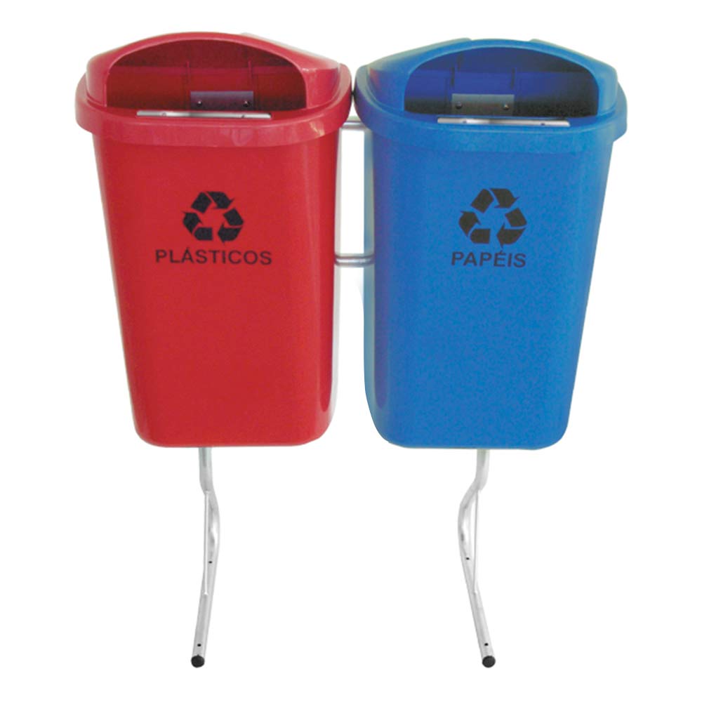 Conjunto para Coleta Seletiva JSN 2 Cestos ST13 50LT