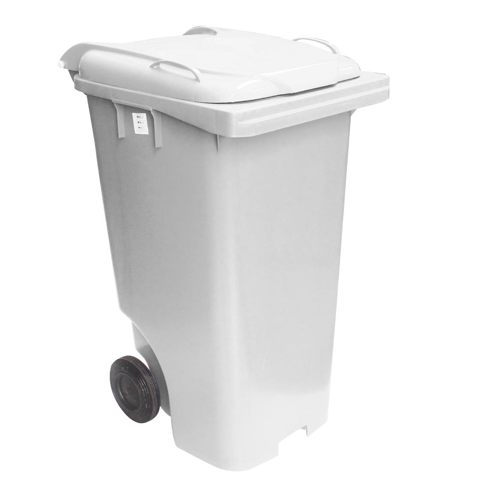 Contêiner de Lixo JSN em Plastico com Rodas 240 LT Branco