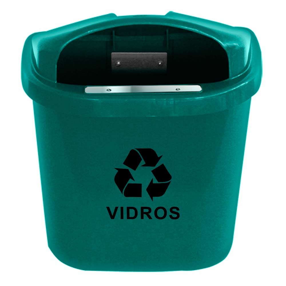 Lixeira Individual JSN para Coleta Seletiva com 40L Verde