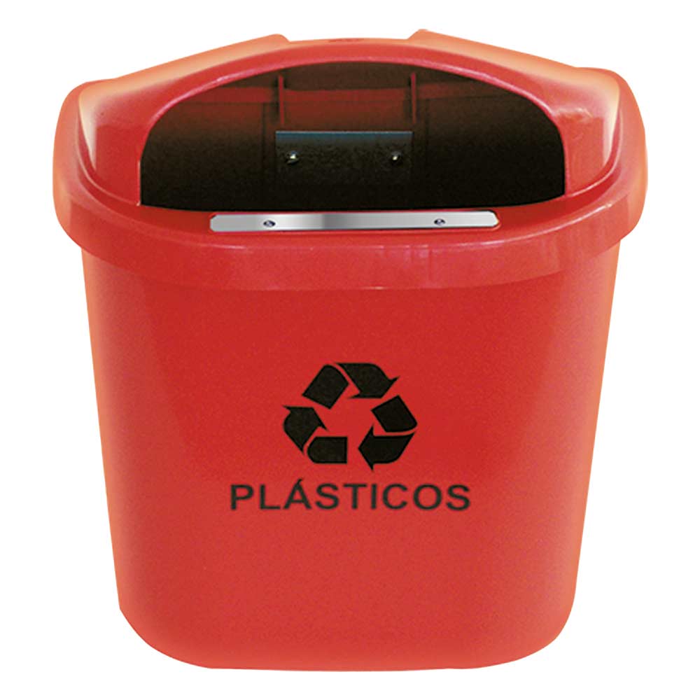 Lixeira Individual JSN para Coleta Seletiva com 40L Vermelha