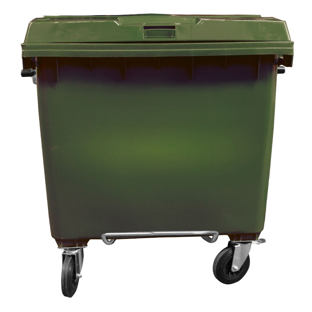Contêiner de Lixo JSN em Plástico com Pedal 1000 LT Verde