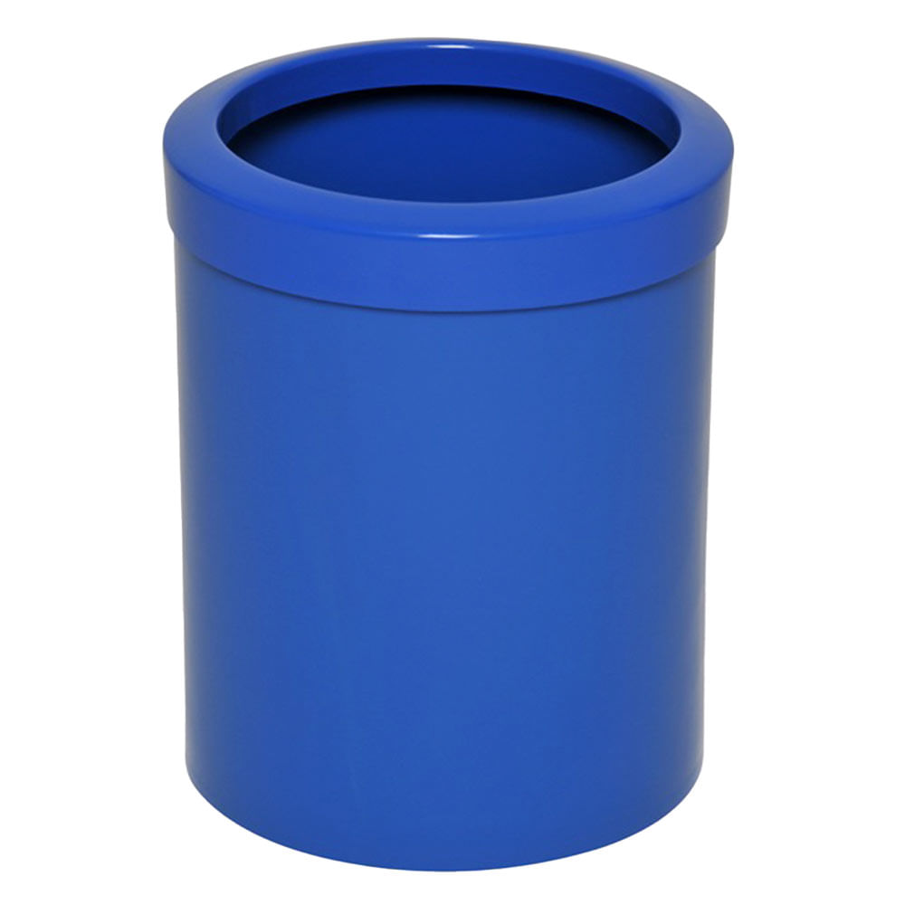 Lixeira Plástica JSN Com Aro 12 Litros Azul
