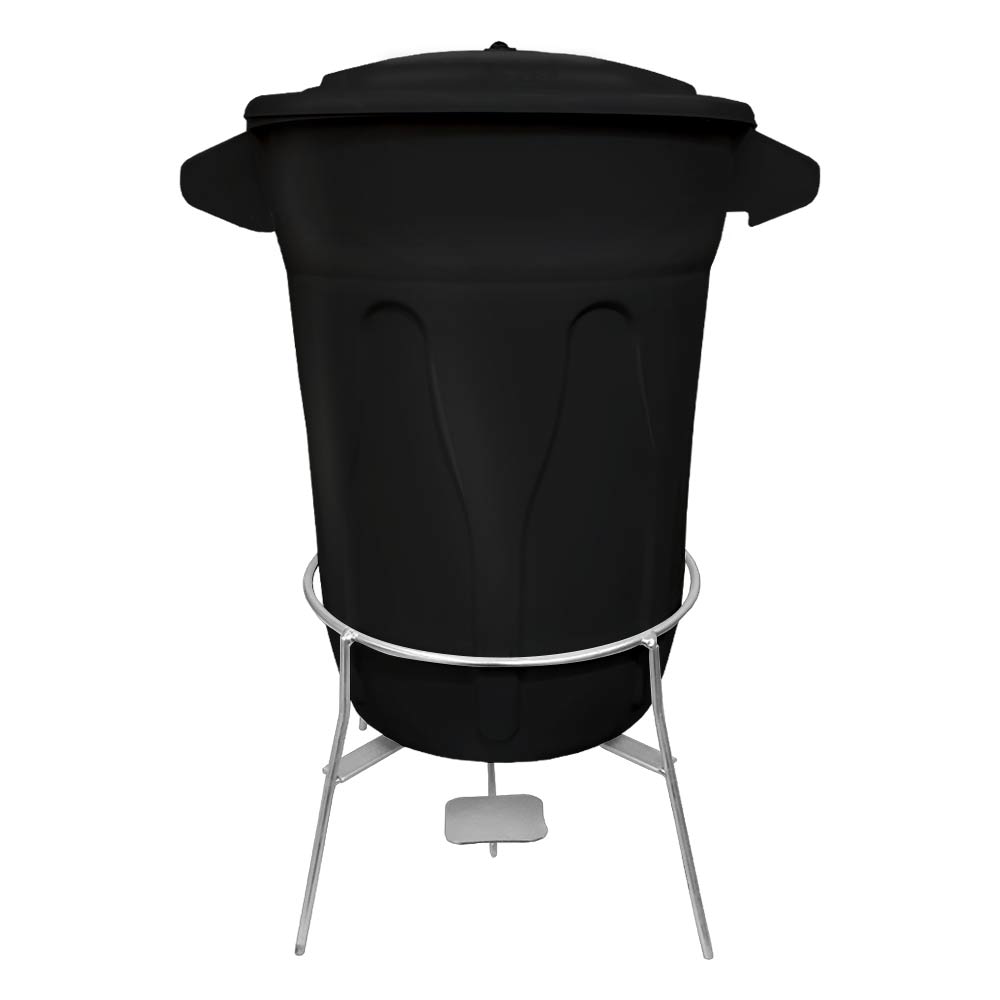 Lixeira Plastica JSN com Pedal em Aço 20 Litros Preta