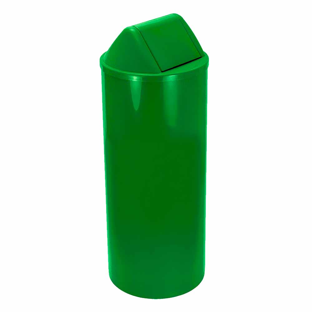 Lixeira Plástica JSN com Tampa Vai Vem Verde 22 Litros