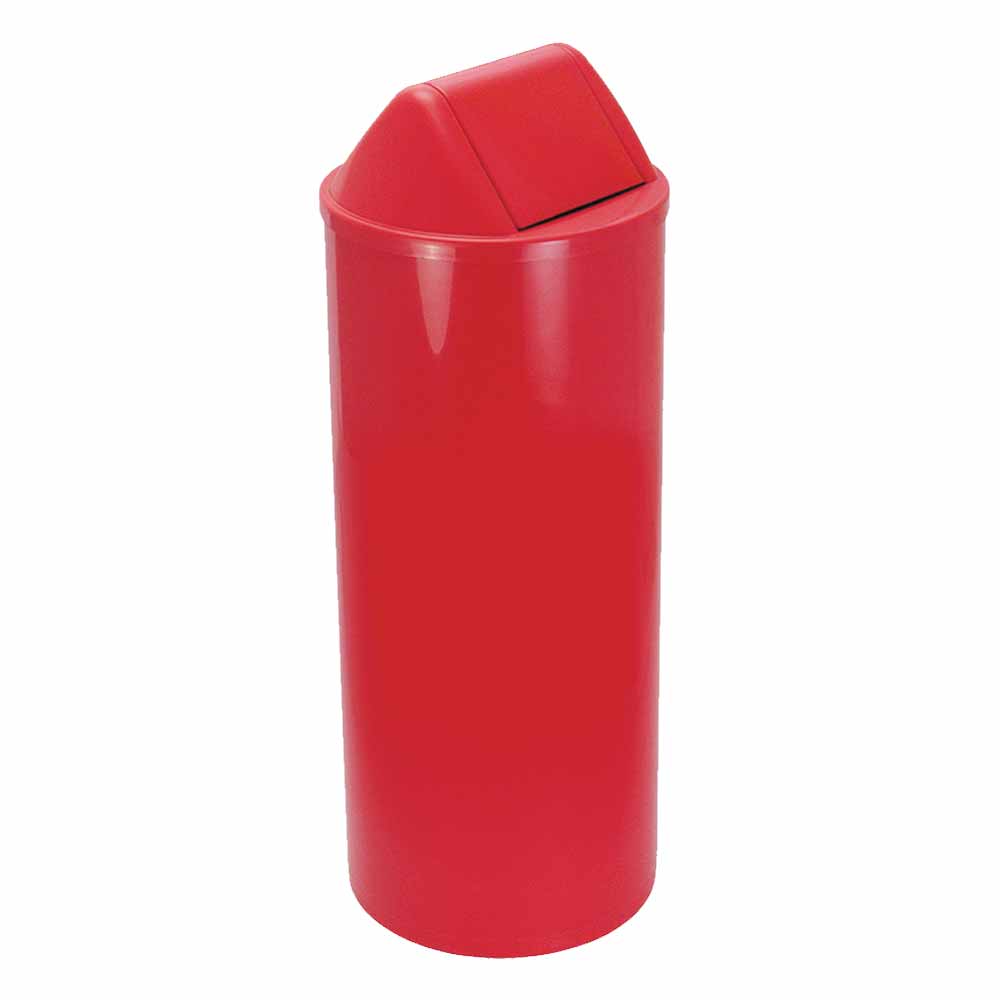 Lixeira Plástica JSN com Tampa Vai Vem Vermelho 22 Litros