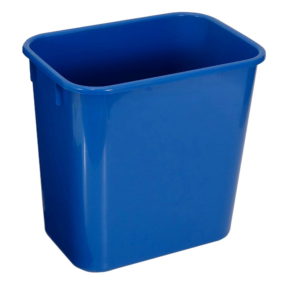 Lixeira Plástica JSN Retangular sem Tampa 12 Litros Azul