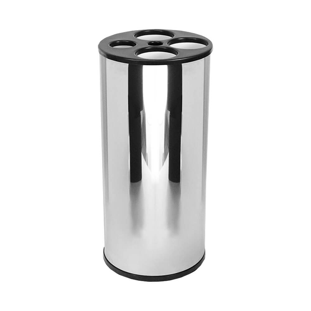 Dispensador de Copos Aço Inox JSN 5 Tubos Água e Café Preto