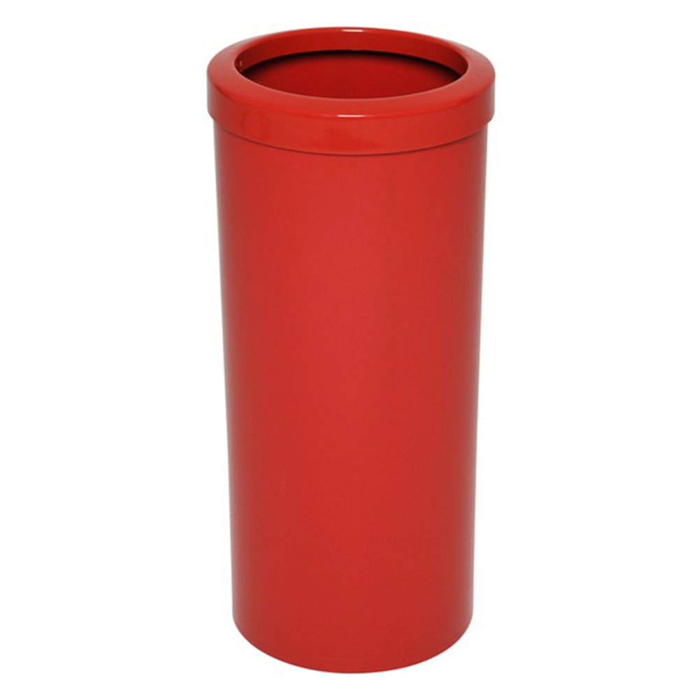 Lixeira Plástica JSN Com Aro 22 Litros Vermelho