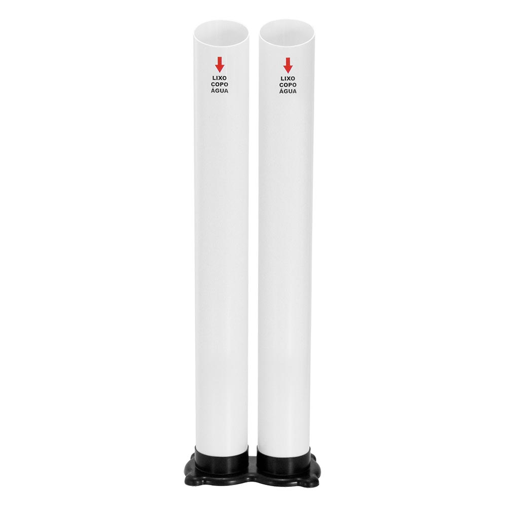 Dispensador de Copos JSN 2 Tubos Água Branco