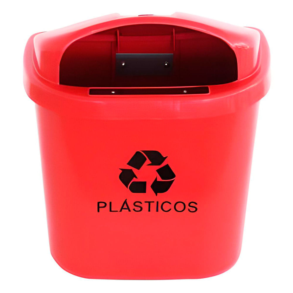 Lixeira Individual JSN para Coleta Seletiva ST3F 40L Vermelho