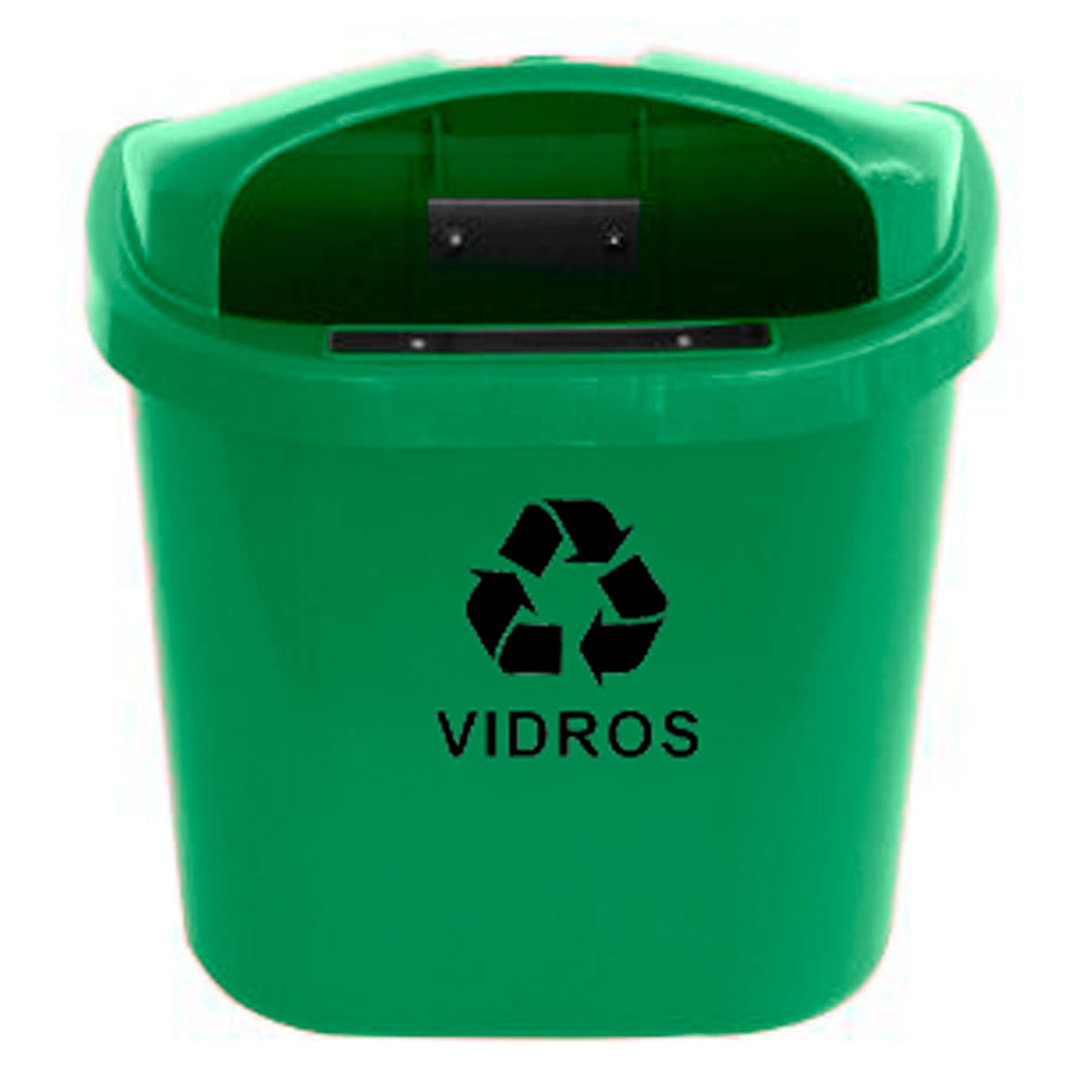 Lixeira Individual JSN para Coleta Seletiva ST3F 40L Verde