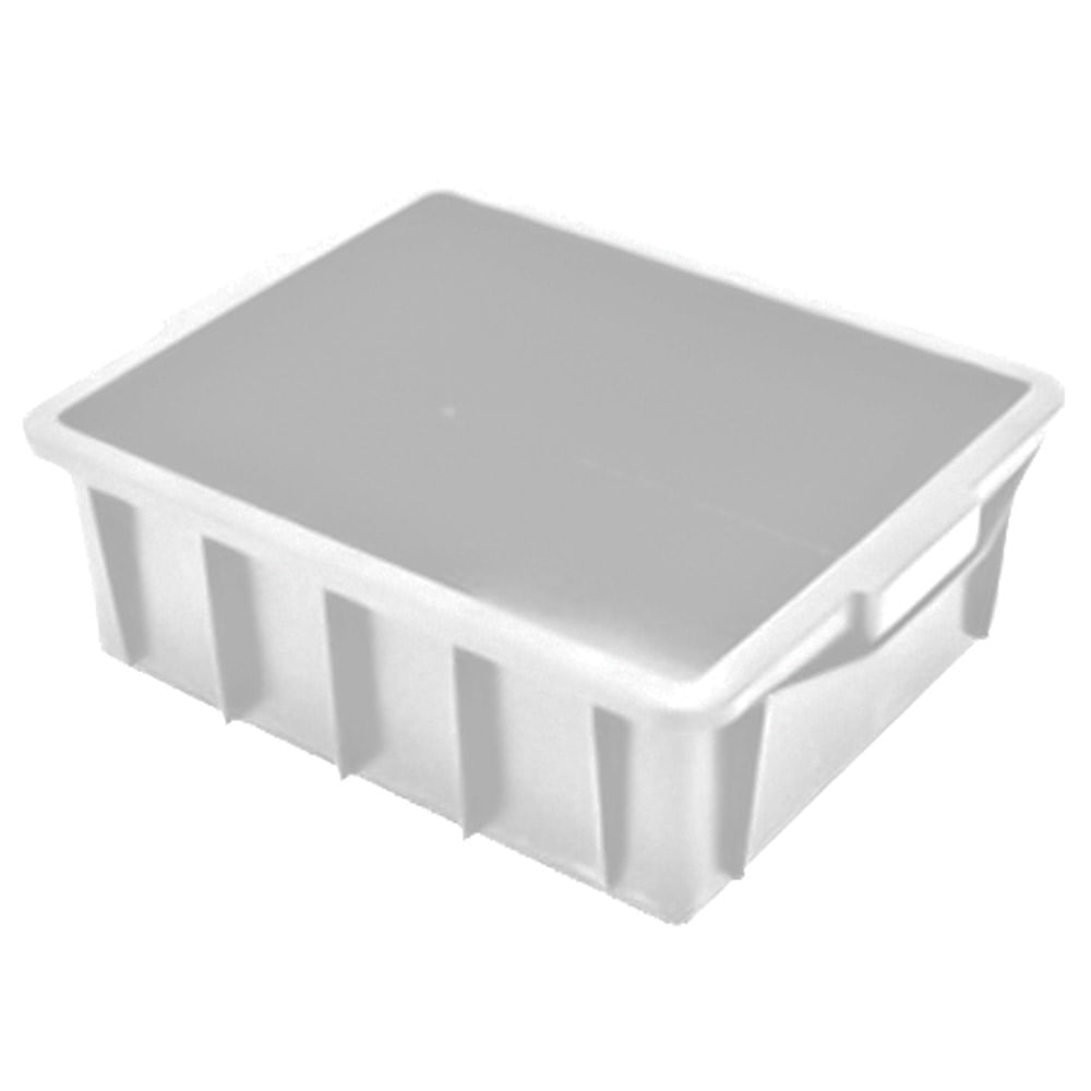 Caixa Plástica JSN CX1 Empilhável 15,5L Branca