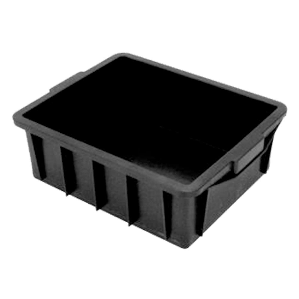 Caixa Plástica JSN CX1 Empilhável 15,5L Preta