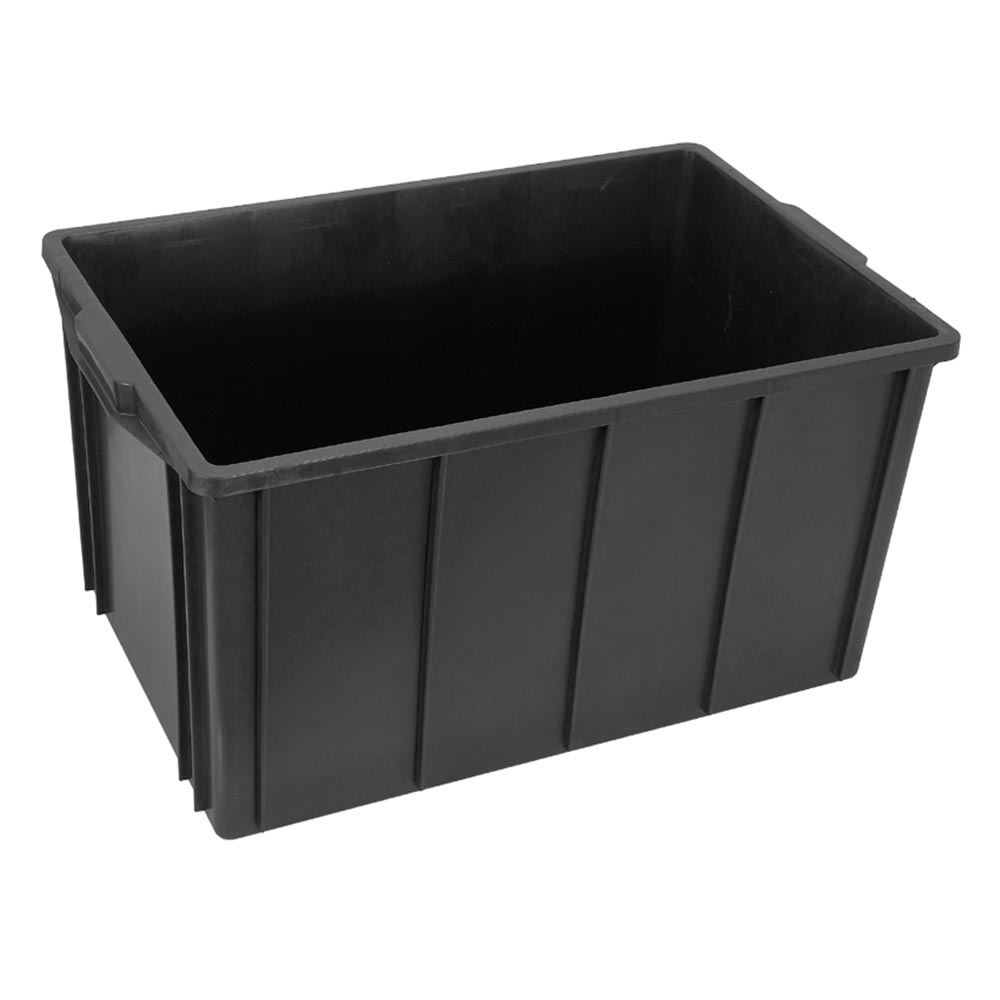 Caixa Plástica JSN CX4 Empilhável 61L Preta