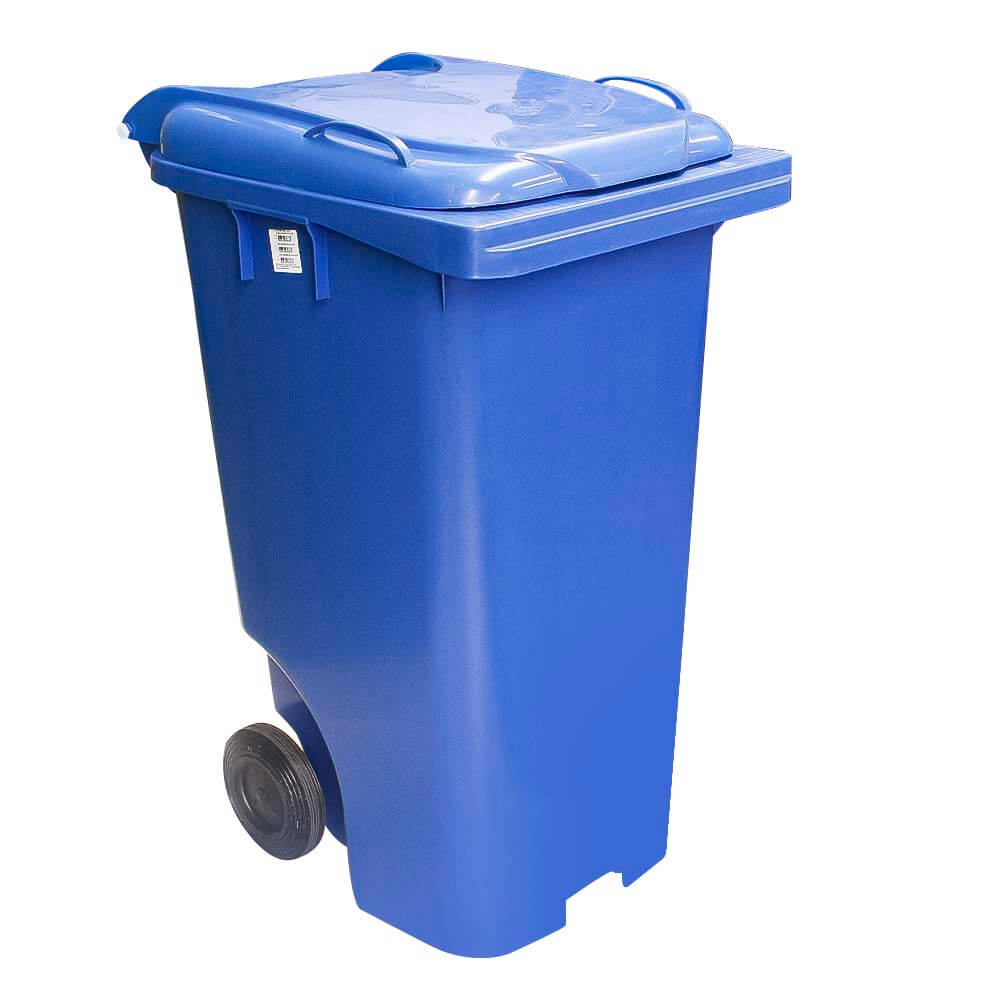 Contêiner de Lixo JSN em Plastico com Rodas 240 LT Azul