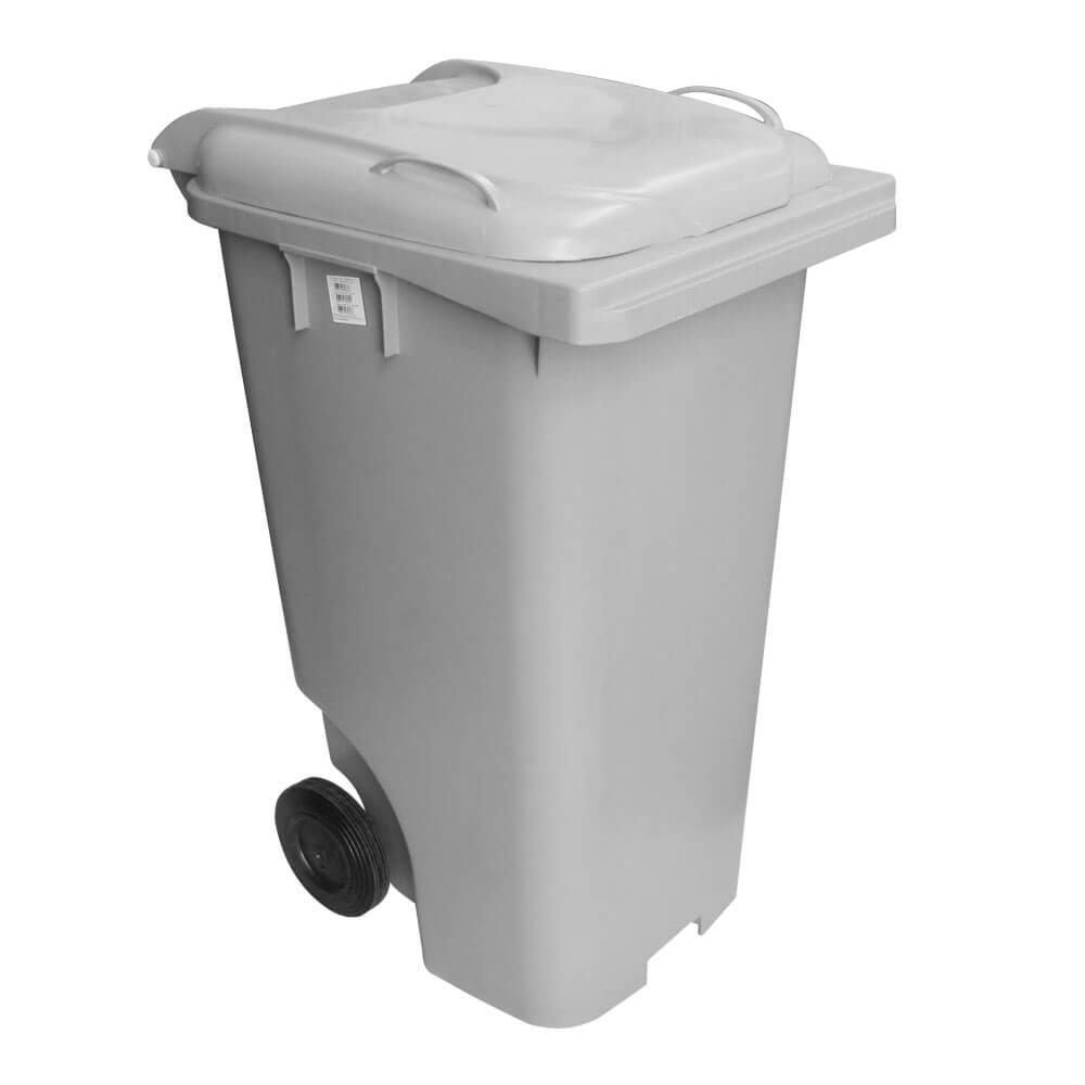 Contêiner de Lixo JSN em Plástico com Rodas 240 LT Cinza