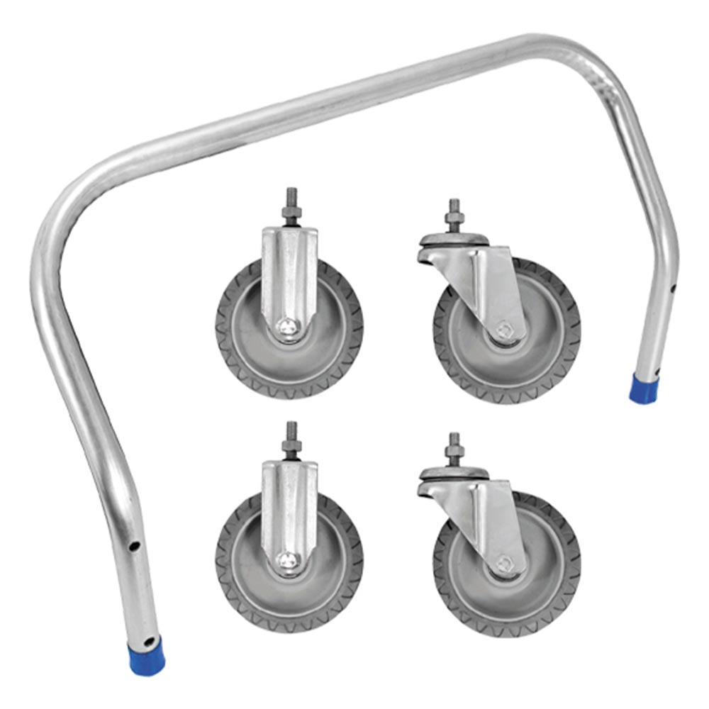 Conjunto para Caixa Plástica JSN R9 Rodas, Rodízios e Cabo